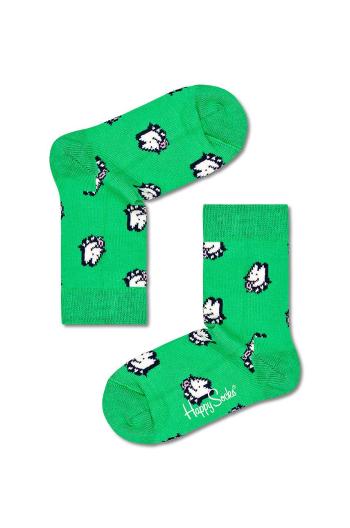 Detské ponožky Happy Socks zelená farba