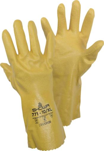 Showa 4707 XL 771 Gr. XL bavlnený trikot, polyester, nitril rukavice pre manipuláciu s chemikáliami Veľkosť rukavíc: 10,