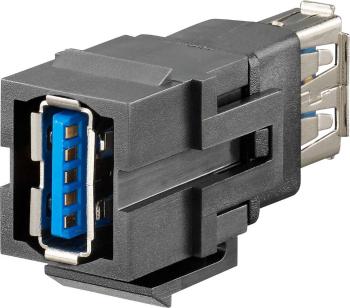 USB keystone A 3.0 adaptér, dvojitá spojka KMK-USB 3.0 rw  17010650 Rutenbeck Množstvo: 1 ks