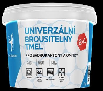 DEN BRAVEN - Univerzálny brúsiteľný tmel biela 1,5 kg