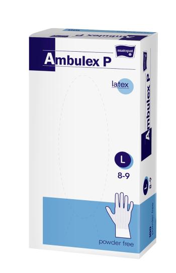 Ambulex P rukavice latexové potiahnuté polymérom veľ. L nesterilné nepúdrované 100 ks
