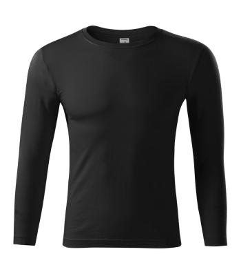 MALFINI Tričko s dlhým rukávom Progress LS - Čierna | XL