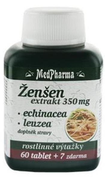 MedPharma Ženšen 350 mg + Echinacea + Leuzea 67 tabliet