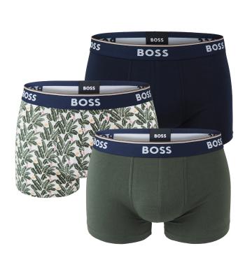 BOSS - boxerky 3PACK cotton stretch army green & spring color combo - limitovaná fashion edícia (HUGO BOSS)-L (90-98 cm)