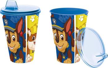 STOR Plastový téglik s náustkom Paw Patrol 430ml modrý