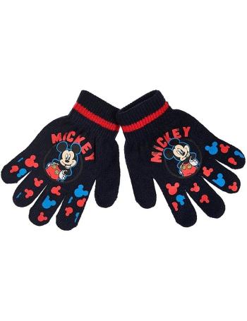 Mickey mouse tmavo modré chlapčenské rukavice vel. ONE SIZE