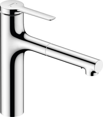 Drezová batéria Hansgrohe Zesis M33 s vyťahovacou spŕškou, 2 prúdy chróm 74822000