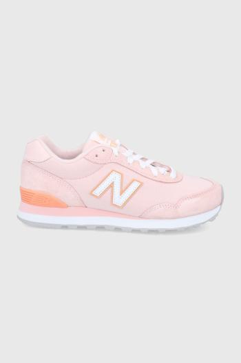 Topánky New Balance Wl515cs3 ružová farba,