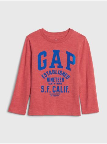 Červené chlapčenské tričko GAP Logo