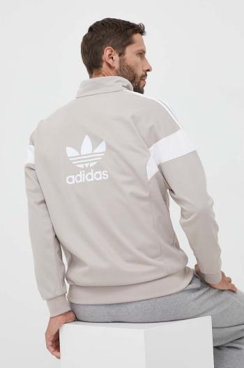 Mikina adidas Originals pánska, béžová farba, vzorovaná