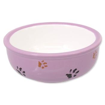 Miska MAGIC CAT keramická kočicí tlapka fialová 13 cm 0,33 l