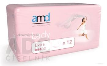 amd Lady Extra inkontinenčné vložky pre ženy, 28,5 x10,8 cm, nasiakavosť 350 ml, 1x12 ks