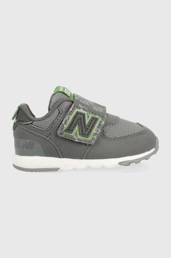 Detské tenisky New Balance NBNW574 šedá farba