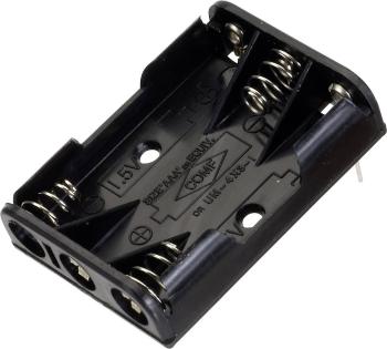 TRU COMPONENTS BH 431-1P batériový držák 3x micro (AAA) póly kontaktu