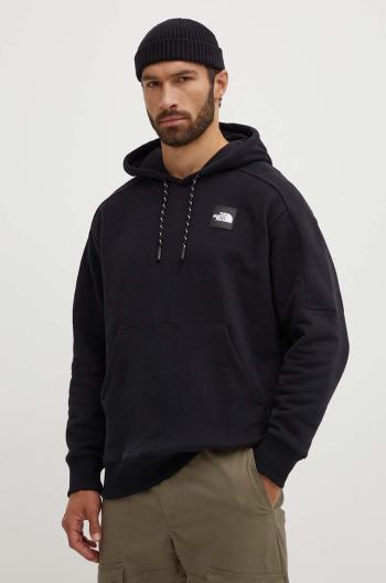 Bavlnená mikina The North Face U The 489 Hoodie pánska, čierna farba, s kapucňou, s nášivkou, NF0A87D7JK31