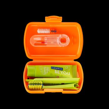 CURAPROX Travel set ORTHO oranžový 1 kus