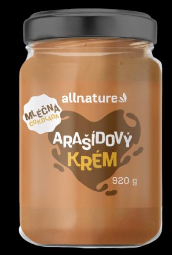 ALLNATURE Arašidový krém s mliečnou čokoládou 920 g