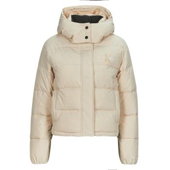 Calvin Klein Jeans  MONOLOGO NON DOWN SHORT PUFFER  Bundy Béžová