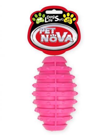 Petnova hračky pre zvieratá TPR RUGBYBALL PINK hračka pre psa 10 cm