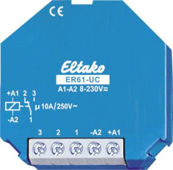 Eltako ER61-UC spínacie relé Menovité napätie: 230 V Spínací prúd (max.): 10 A 1 prepínací  1 ks