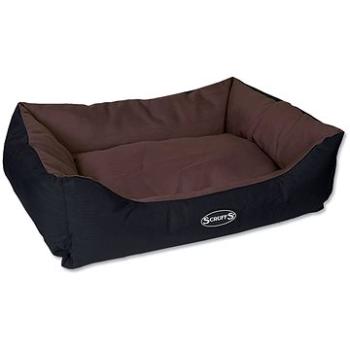 SCRUFFS expedition box bed L 75 × 60 cm čokoládový (5060143677441)