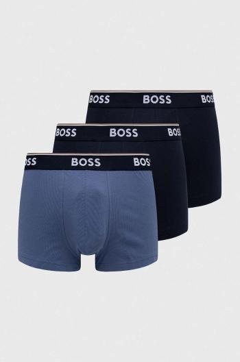 Boxerky BOSS 3-pak pánske,tmavomodrá farba,50508985