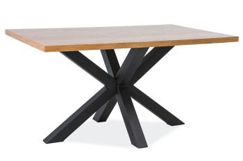 Signal Jedálenský stôl CROSS / Dubová dýha Prevedenie: 75 x 90 x 150 cm