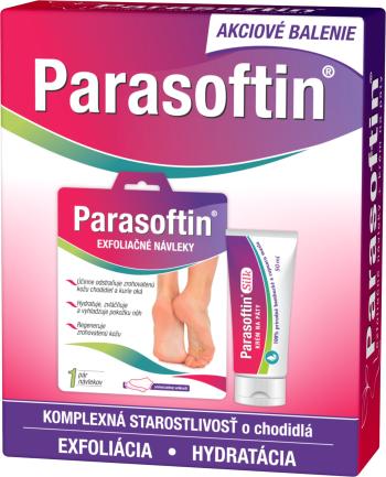 Zdrovit Akciové balenie Parasoftin exfoliačné návleky, 1 pár ponožiek + krém 50 ml
