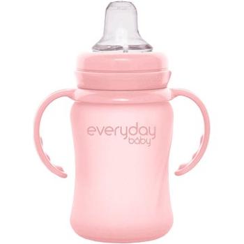 Everyday Baby Hrnček sklo Healthy+ 150 ml Rose Pink (7350077263130)