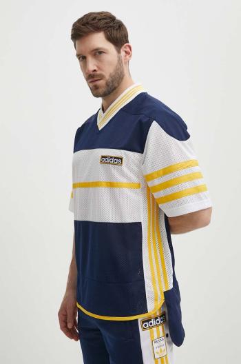 Tričko adidas Originals pánske, tmavomodrá farba, vzorované, IU2361