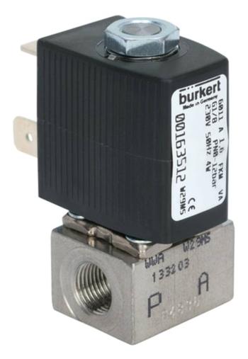 Bürkert priamo riadený ventil 163554 6011A 230 V/AC G 1/8 objímka Menovitá vzdialenosť 2 mm  1 ks