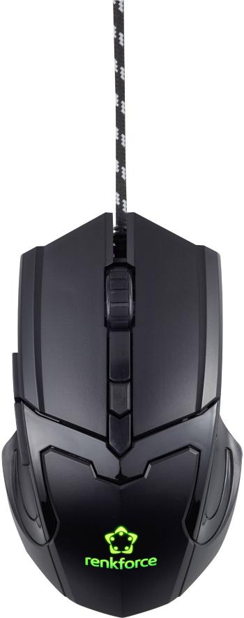 herná myš optická Renkforce RF-GM-X2, čierna