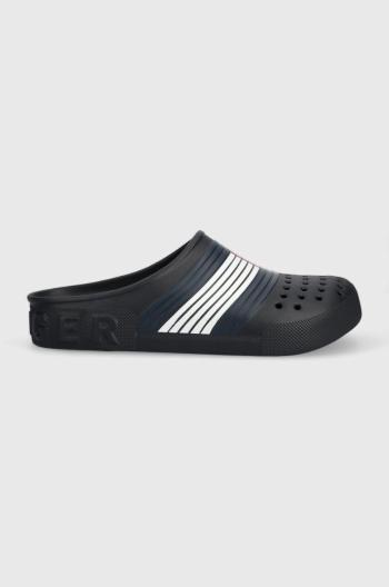 Šľapky Tommy Hilfiger COMFORTABLE EVA HILFIGER MULE pánske, tmavomodrá farba, FM0FM04467