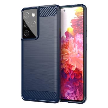 IZMAEL Samsung Galaxy S21 Ultra 5G Puzdro Carbon Bush TPU  KP9519 modrá