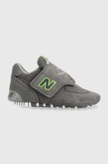 Detské tenisky New Balance 574 šedá farba