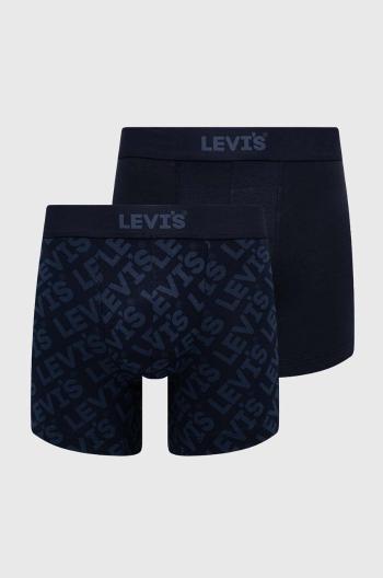 Boxerky Levi's 2-pak pánske, tmavomodrá farba