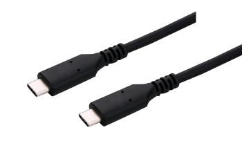 Kabel C-TECH CB-USB4-05B USB 4.0, Type-C (CM/CM), PD 100W, 40Gbps, 0,5m, černý