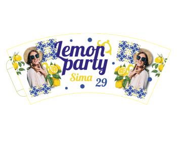 Personal Personalizované papierové poháre 6 ks - Lemon party