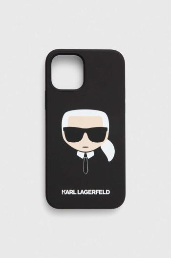 Puzdro na mobil Karl Lagerfeld iPhone 12/12 Pro 6,1" čierna farba