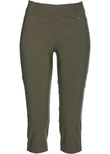 Strečové capri nohavice s elastickým pásom