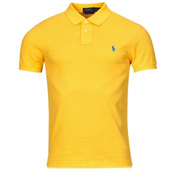 Polo Ralph Lauren  POLO AJUSTE SLIM FIT EN COTON BASIC MESH  Polokošele s krátkym rukávom Žltá