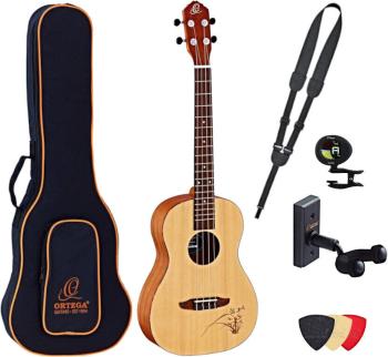 Ortega RU5-BA Deluxe SET Barytónové ukulele Natural