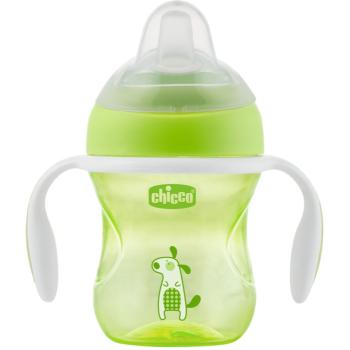 Chicco Transition Cup hrnček s držadlami Green 4 m+ 200 ml