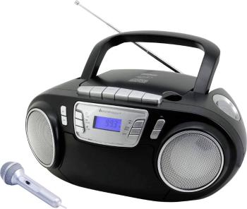 soundmaster SCD5800SW CD-rádio FM UKW, USB, kazeta, rádioprehrávač  vr. mikrofónu čierna