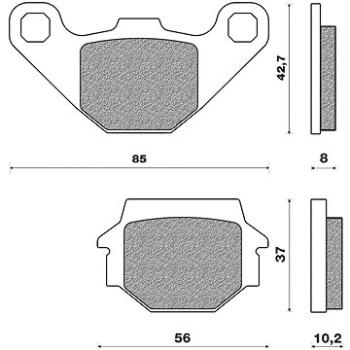 NEWFREN brzdové doštičky (zmes OFF ROAD DIRT ORGANIC) (2 ks) M502 – 492 (M502-492)