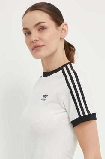 Tričko adidas Originals dámske, šedá farba, IR8104