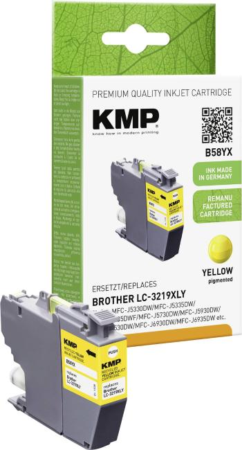 KMP Ink náhradný Brother LC-3219XLY kompatibilná  žltá B58YX 1538,4009