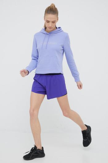 Bežecké šortky On-running Running Shorts dámske, fialová farba, jednofarebné, vysoký pás
