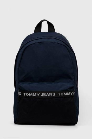 Ruksak Tommy Jeans pánsky, tmavomodrá farba, veľký, s potlačou