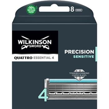 WILKINSON Quattro Essential Precision Sensitive náhradné hlavice 8 ks (4027800509904)